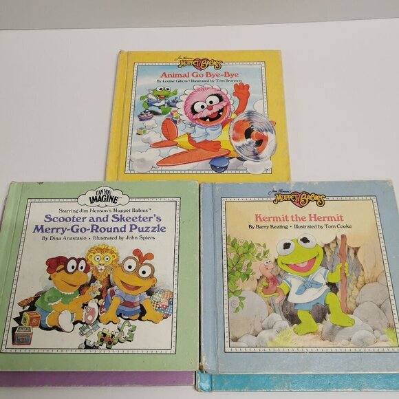 Muppet Babies Books Set of 5 Vintage Jim Henson Kids Stories Miss Piggy Kermit F - Picture 3 of 9